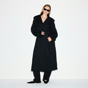 SKIMS Boyfriend Fleece Oversized Trench Coat 4X